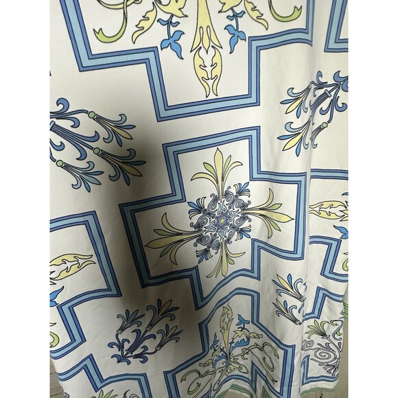 J. McLaughlin Catalina Cloth Top Cream Multicolor 3/4 Sleeve Size M *Read* - Picture 4 of 9